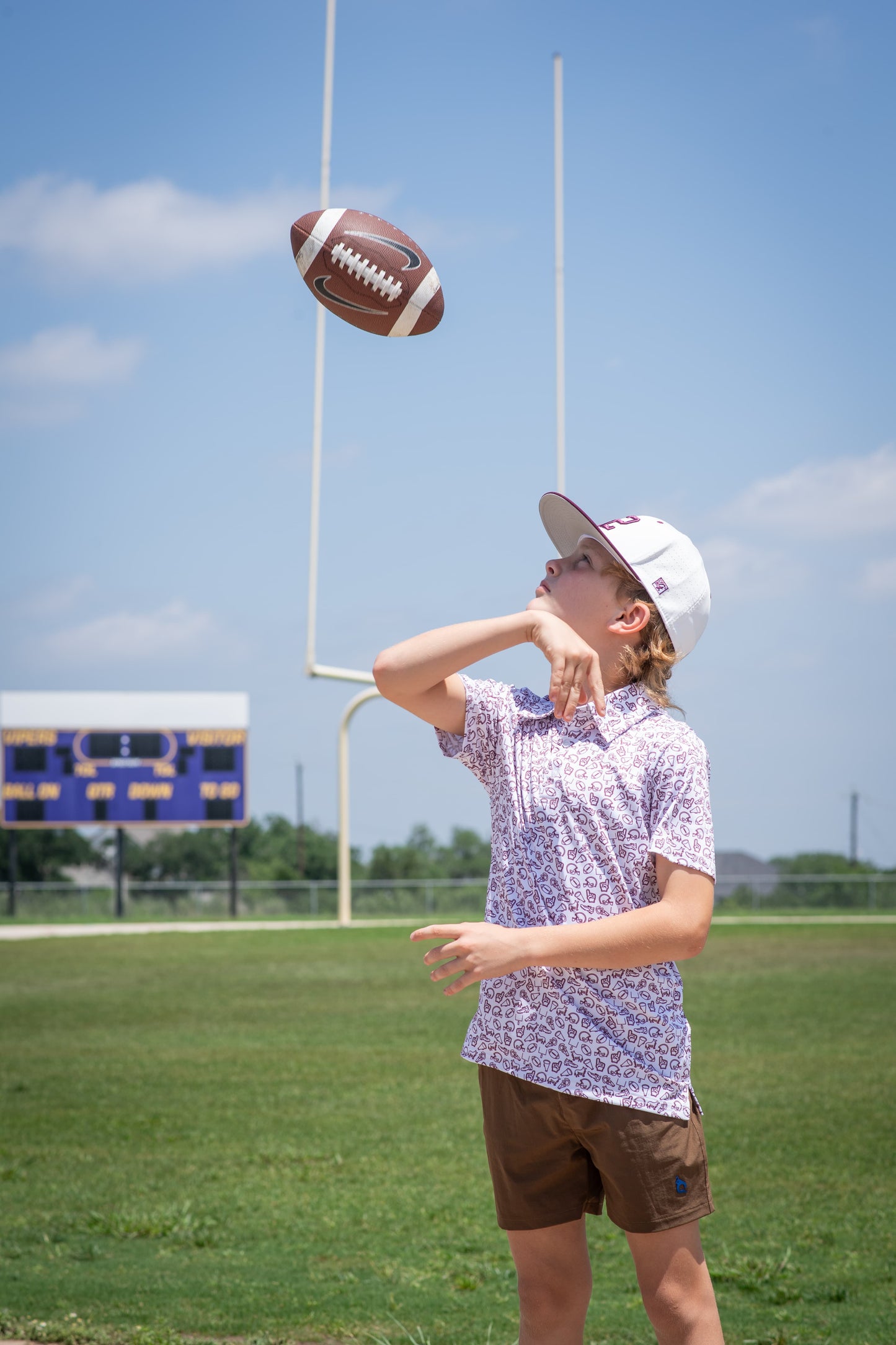 Kickoff Maroon Polo Short Sleeve Shirt