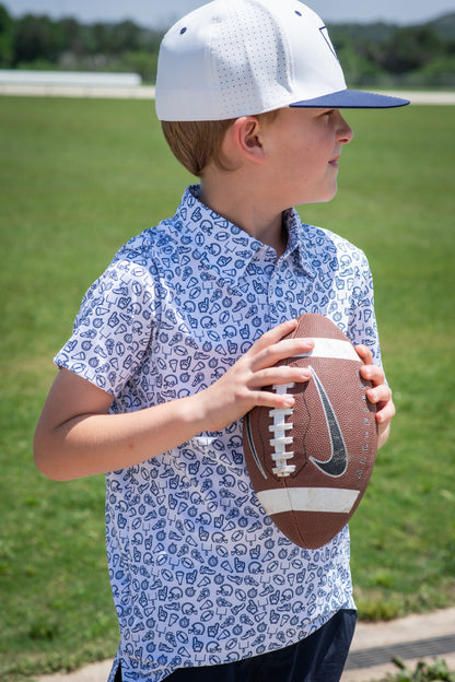Kickoff Navy Polo Short Sleeve Shirt