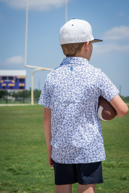 Kickoff Navy Polo Short Sleeve Shirt