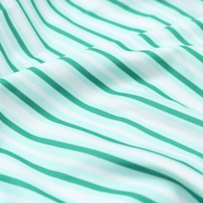 Emerald Stripe Polo Short Sleeve Shirt