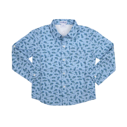 Chambray Dillo Long Sleeve Shirt