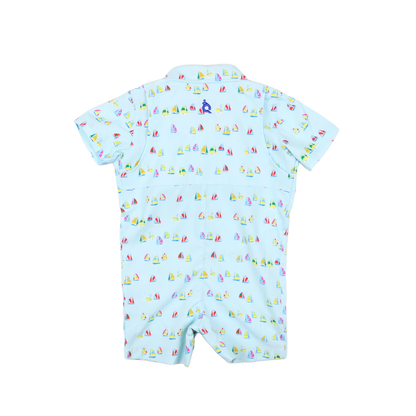 Boat Race Short Sleeve Romper