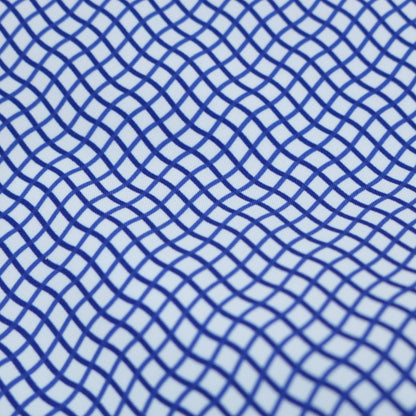 Guayabera - Gameday Navy Wave Check Short Sleeve Shirt