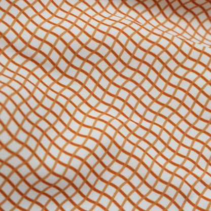 Guayabera - Gameday Burnt Orange Wave Check Short Sleeve Shirt