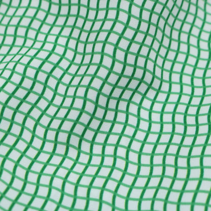 Guayabera - Gameday Green Wave Check Short Sleeve Shirt