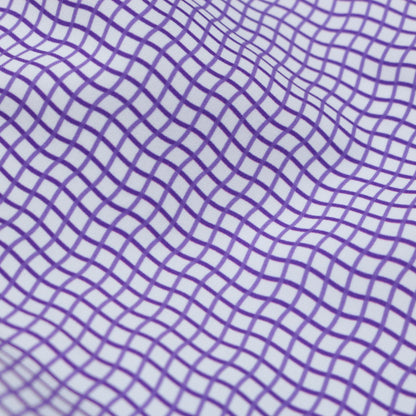 Guayabera - Gameday Purple Wave Check Short Sleeve Shirt