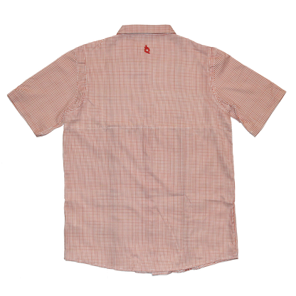 Men's - Guayabera - Classic Orange Short Sleeve Shirt