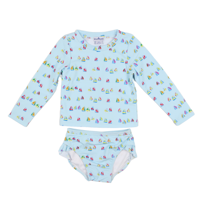 Boat Race Girls' Swimsuit