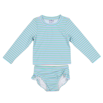 Sherbet Stripe Girls' Swimsuit