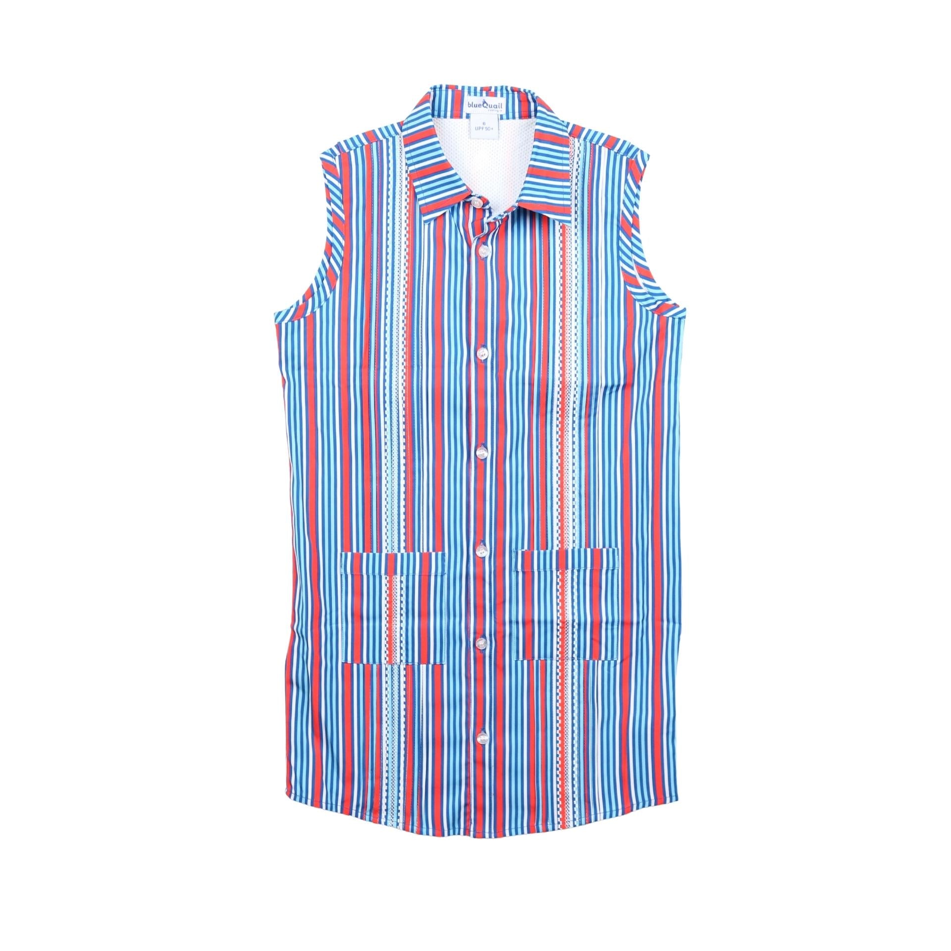 Turtle Sleeveless Dress - Guayabera Collection Turtle Sleeveless Dress - Guayabera Collection