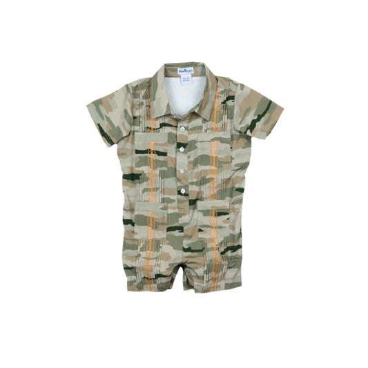 Guayabera - Classic Camo Short Sleeve Romper
