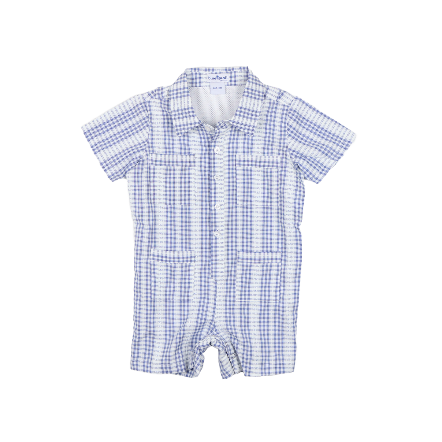 Guayabera - Deepwater Poplin Short Sleeve Romper