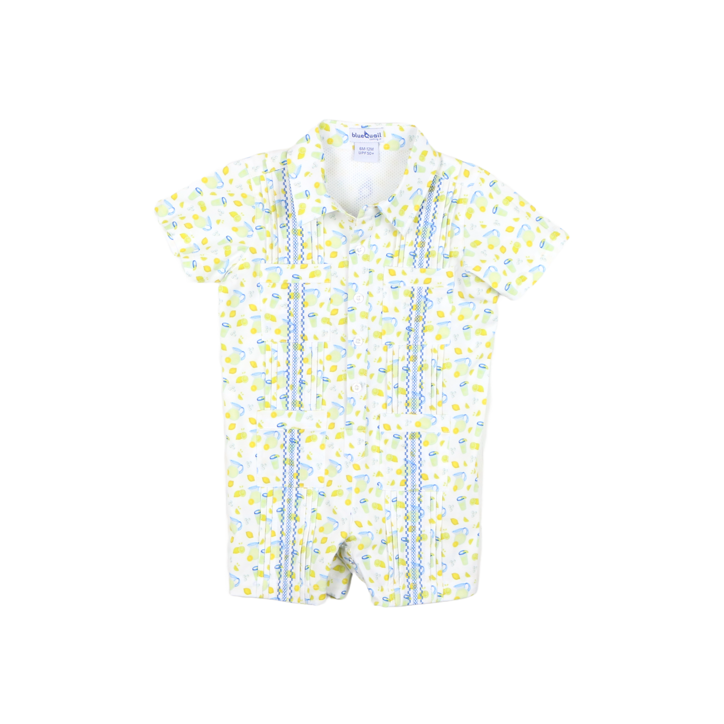 Guayabera - Lemonade Short Sleeve Romper
