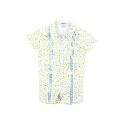 Guayabera - Lemonade Short Sleeve Romper