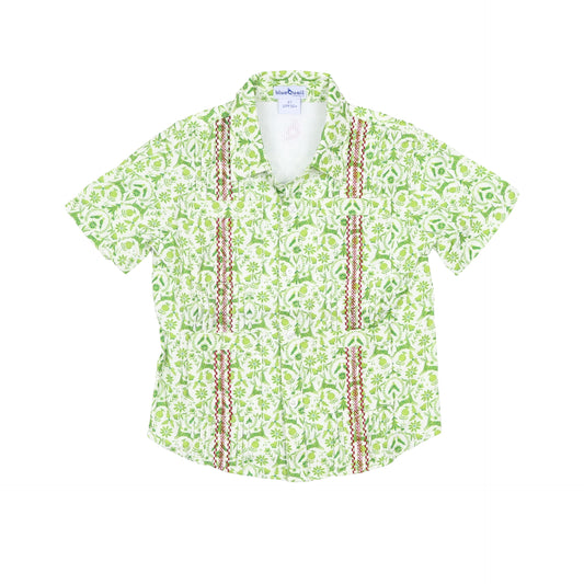 Guayabera - Christmas Otomi Short Sleeve Shirt