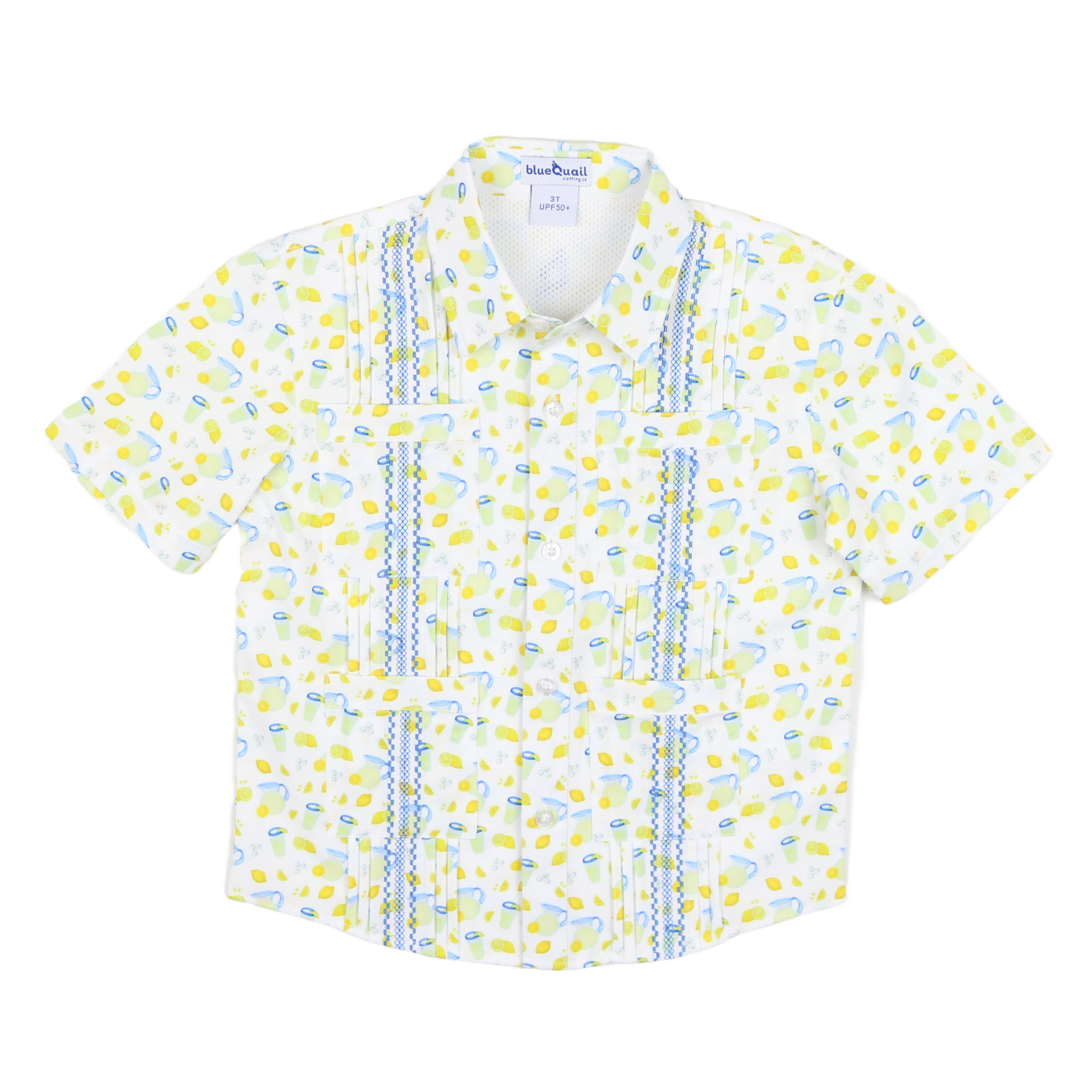 Lemonade Short Sleeve Shirt - Guayabera Collection | BlueQuail