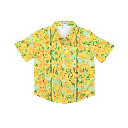 Guayabera - Pumpkin Camo Short Sleeve Shirt