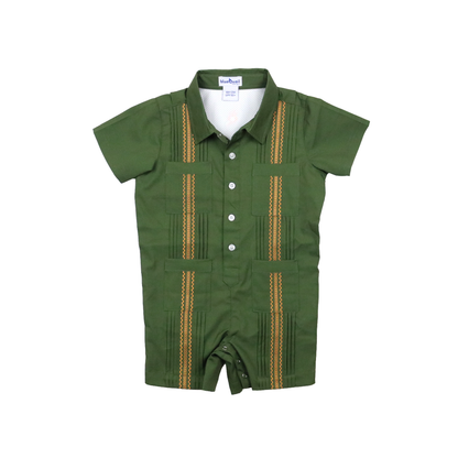 Guayabera - Post Oak Short Sleeve Romper