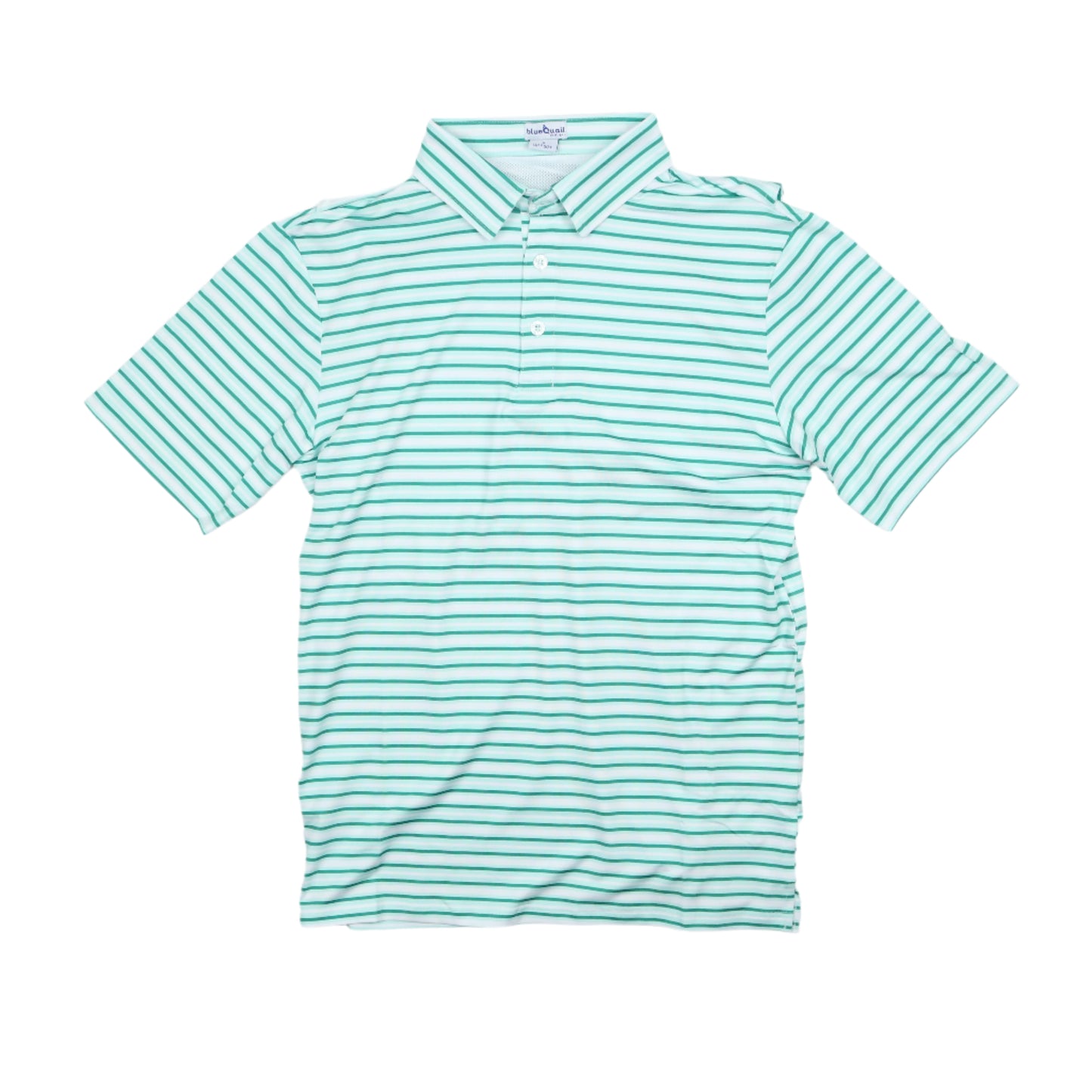 Men's - Emerald Stripe Polo Short Sleeve Shirt