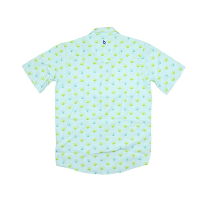 Men's - Palm Leaves Pearl Snap Short Sleeve Shirt