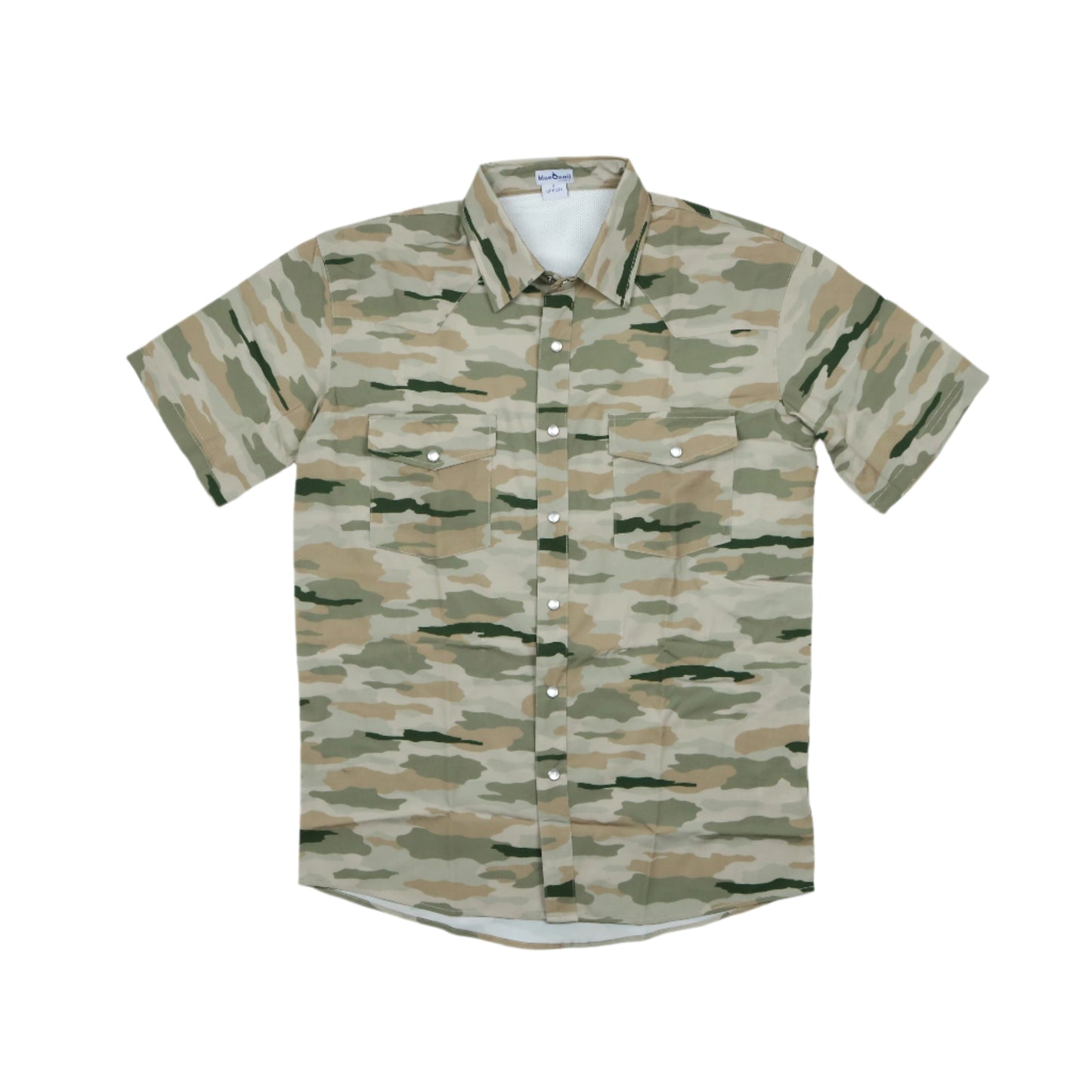 Men's - Classic Camo Pearl Snap Short Sleeve Shirt