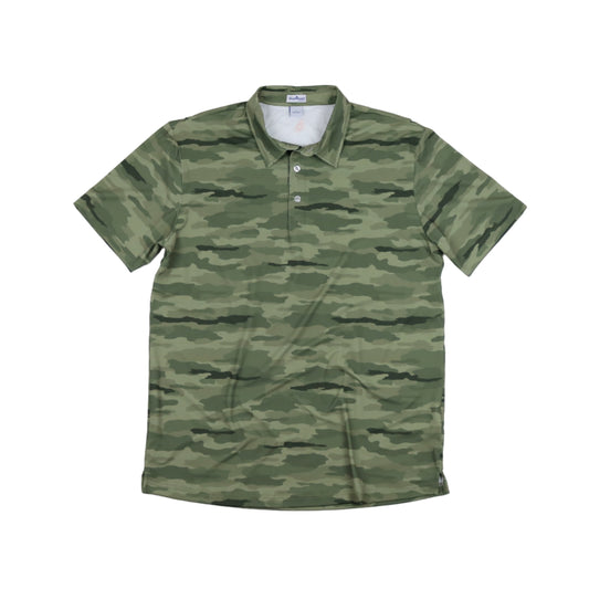Men's - Classic Camo Green Polo Short Sleeve Shirt