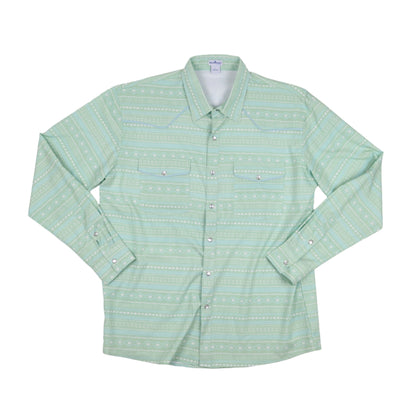 Men's - Aztec Stripe '25 Pearl Snap Long Sleeve Shirt