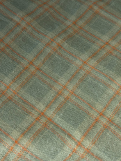 Deer Camp Plaid Pearl Snap Long Sleeve Brushed Flannel Shirt