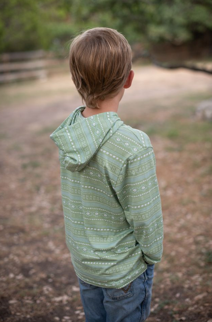 Aztec Stripe Lightweight Performance Hoodie
