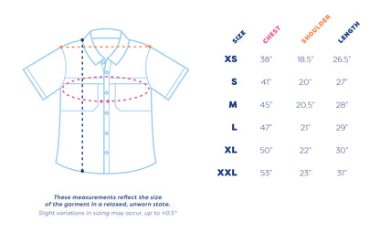 Men’s - Guayabera - Margarita Short Sleeve Shirt