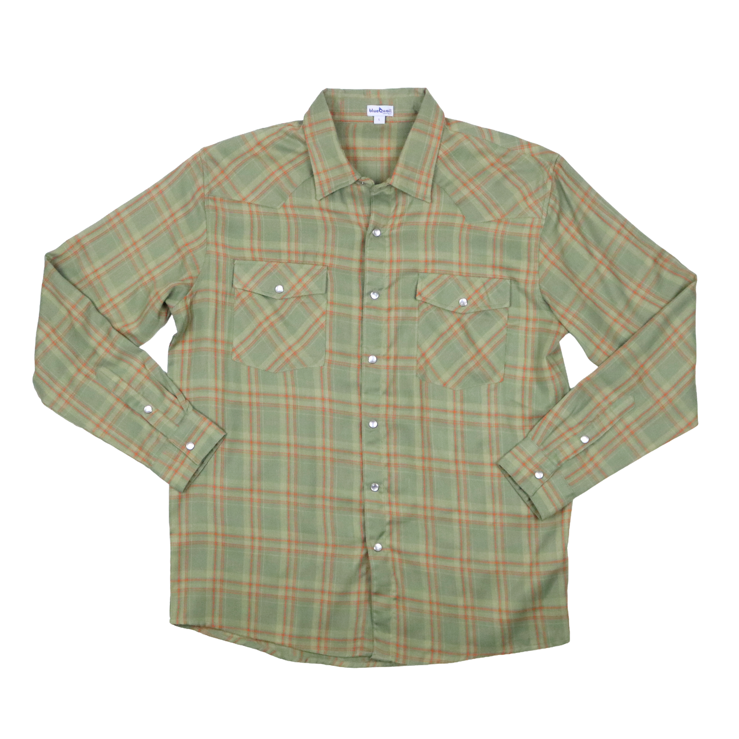Men's - Deer Camp Plaid Pearl Snap Long Sleeve Flannel Shirt