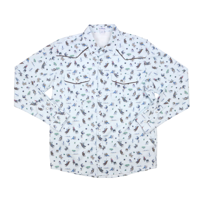 Men's - Rodeo Pearl Snap Long Sleeve Shirt