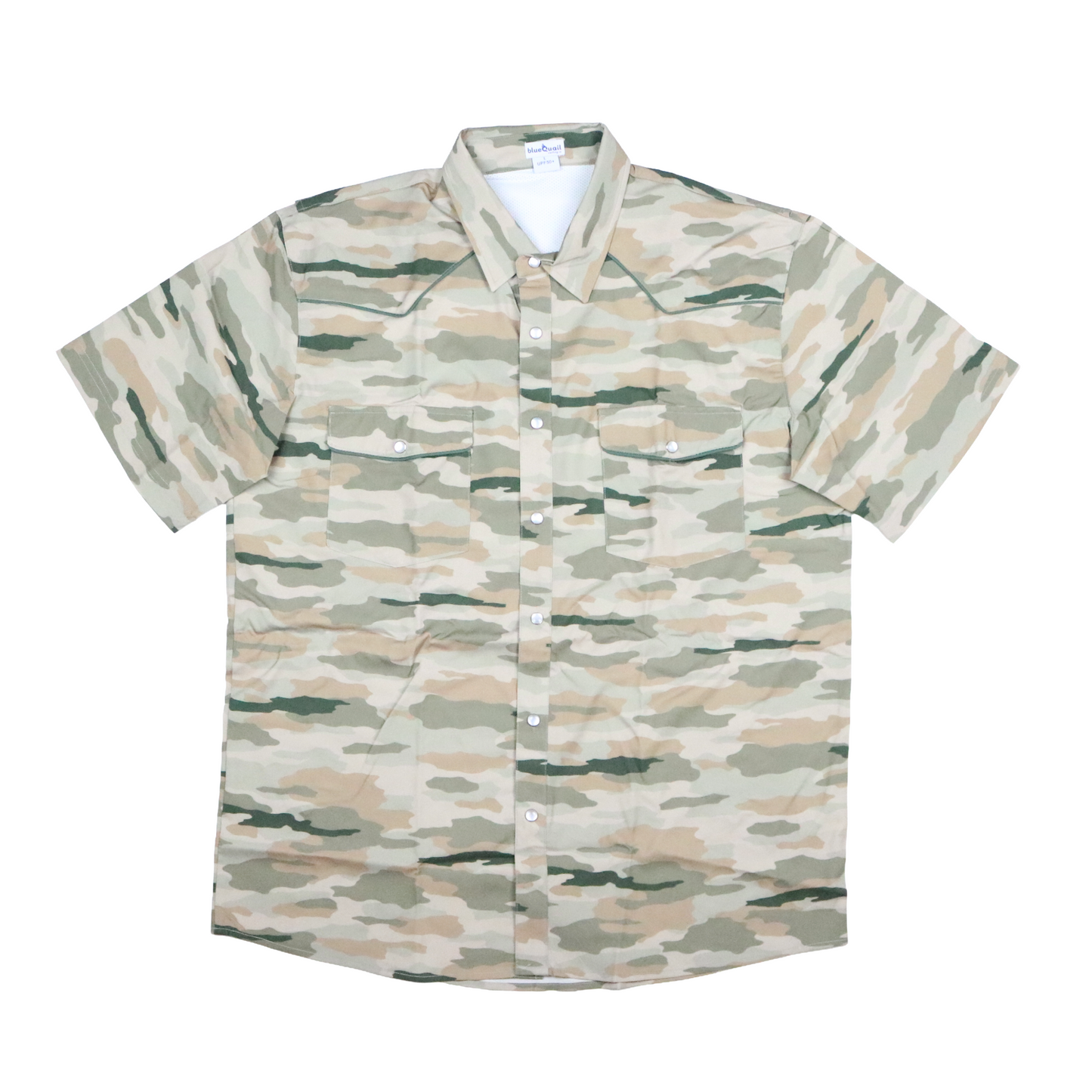 Men's - Classic Camo Pearl Snap Short Sleeve Shirt