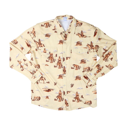 Men's - Cattle Drive Pearl Snap Long Sleeve Shirt