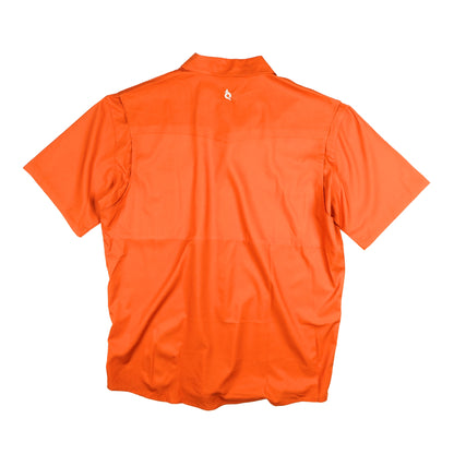 Men's - Gameday Burnt Orange Pearl Snap Short Sleeve Shirt