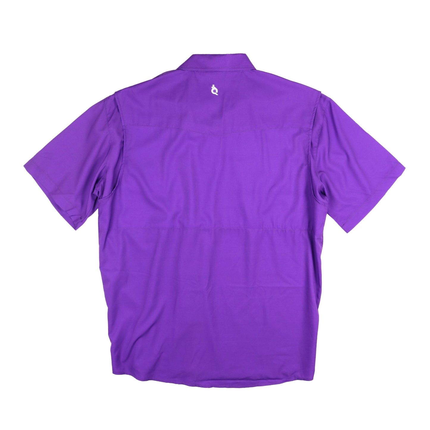 Men's - Gameday Purple Pearl Snap Short Sleeve Shirt