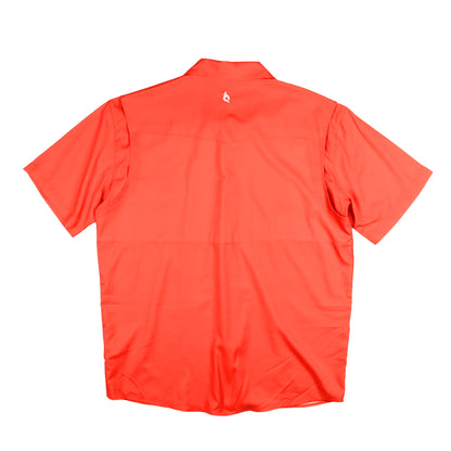 Men's - Gameday Red Pearl Snap Short Sleeve Shirt