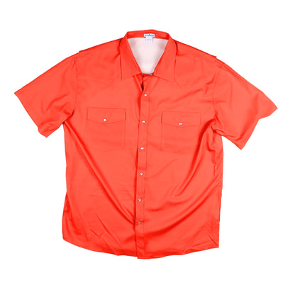 Men's - Gameday Red Pearl Snap Short Sleeve Shirt