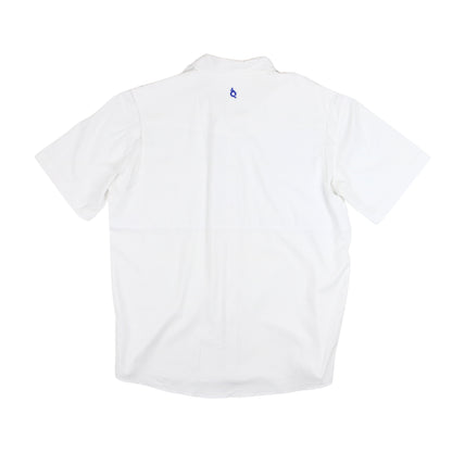 Men's - Gameday White Pearl Snap Short Sleeve Shirt