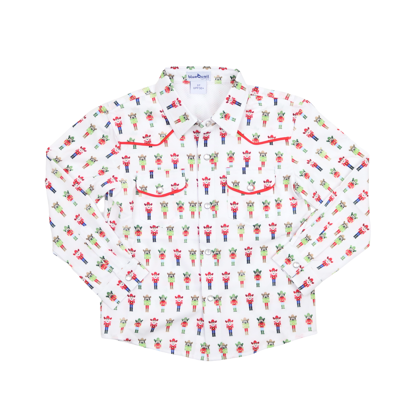 Nutcrackers Pearl Snap Long Sleeve Shirt
