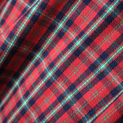 Men's - Holiday Plaid Pearl Snap Long Sleeve Flannel Shirt