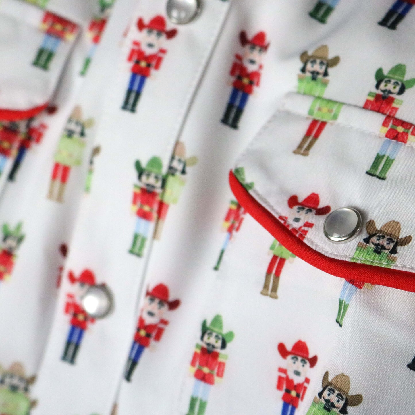 Nutcrackers Pearl Snap Long Sleeve Shirt