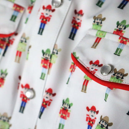 Nutcrackers Pearl Snap Long Sleeve Shirt