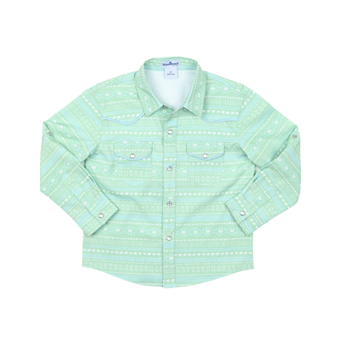 Aztec Stripe '25 Pearl Snap Long Sleeve Shirt