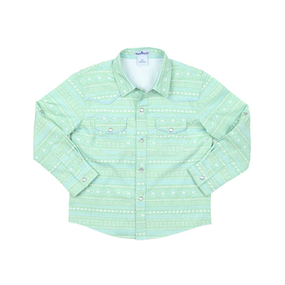 Aztec Stripe '25 Pearl Snap Long Sleeve Shirt