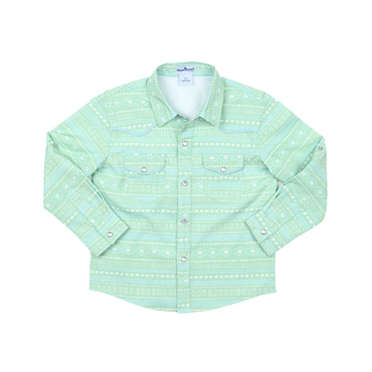 Aztec Stripe '25 Pearl Snap Long Sleeve Shirt