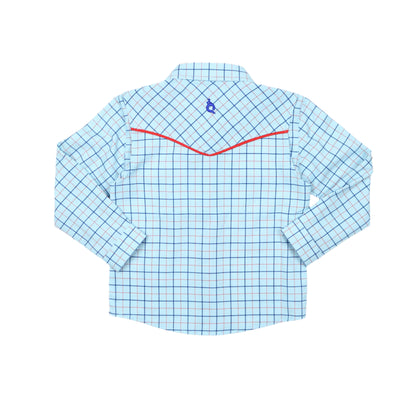 Tattersall Pearl Snap Long Sleeve Shirt
