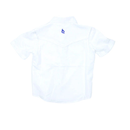 Gameday White Pearl Snap Short Sleeve Shirt