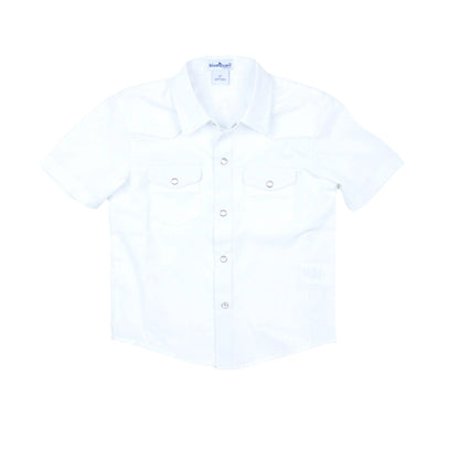 Gameday White Pearl Snap Short Sleeve Shirt