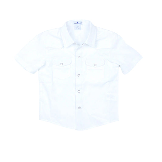 Gameday White Pearl Snap Short Sleeve Shirt